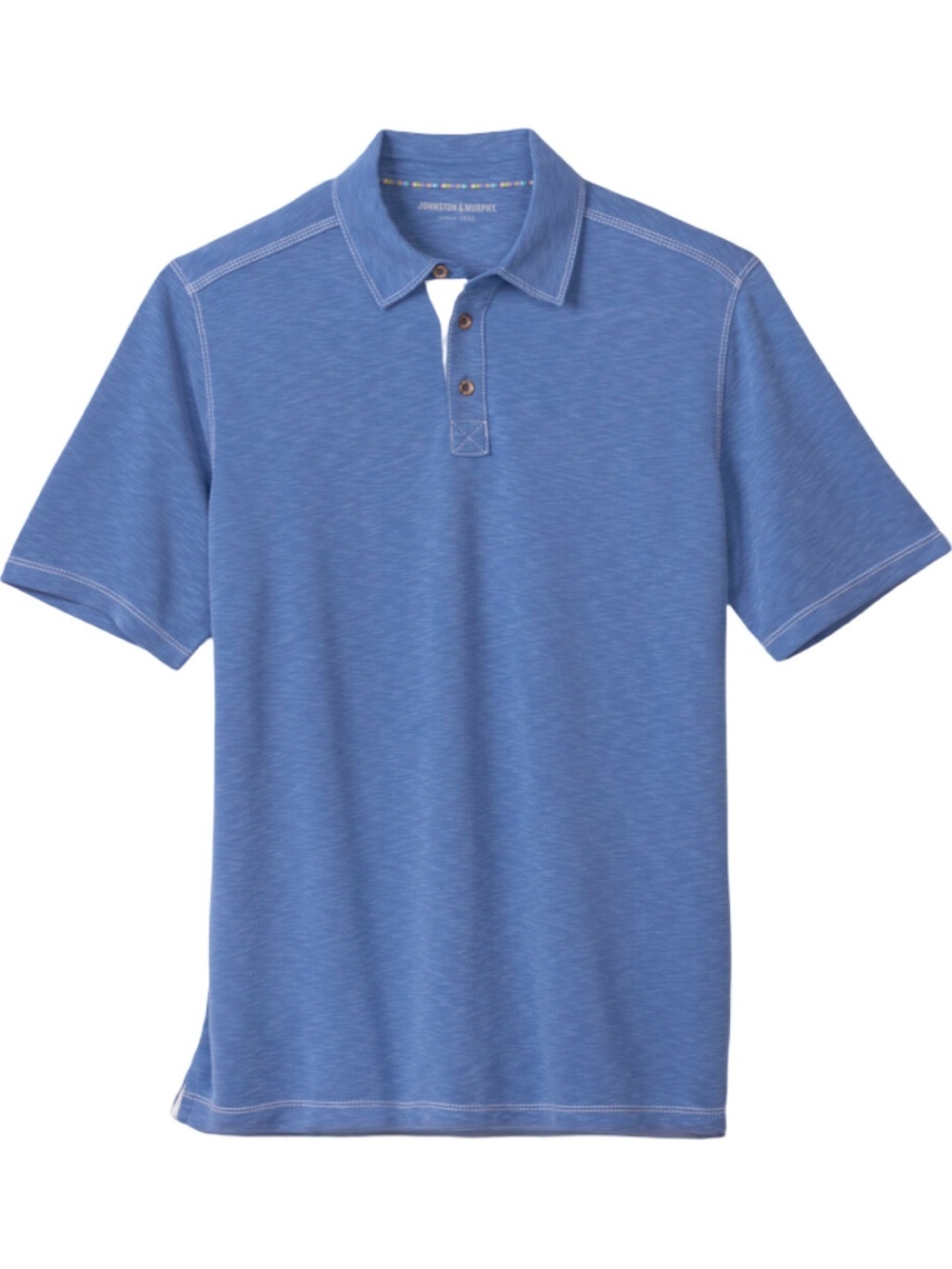 Johnston & Murphy Vintage Slub Short Sleeve Polo Shirt NWT Size M